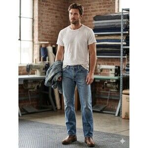 Vintage GUESS JEANS Men’s 32x31 Medium Wash Straight Leg 100% Cotton Mexico